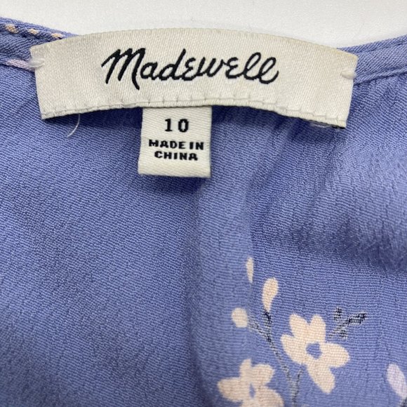 Madewell Button-Wrap Midi Dress in Aloha Floral size 10 - Picture 5 of 7